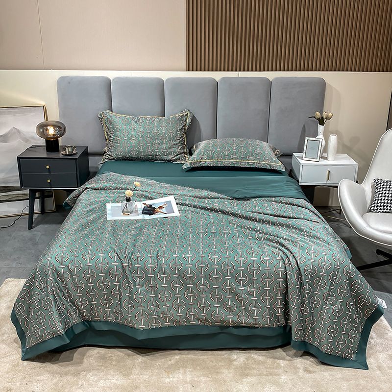 🔥Buy one get one free🔥Sheet Set of 4, Cool Fitted Sheet and Pillowcase Set, 100% Bamboo Sheet Set of 4