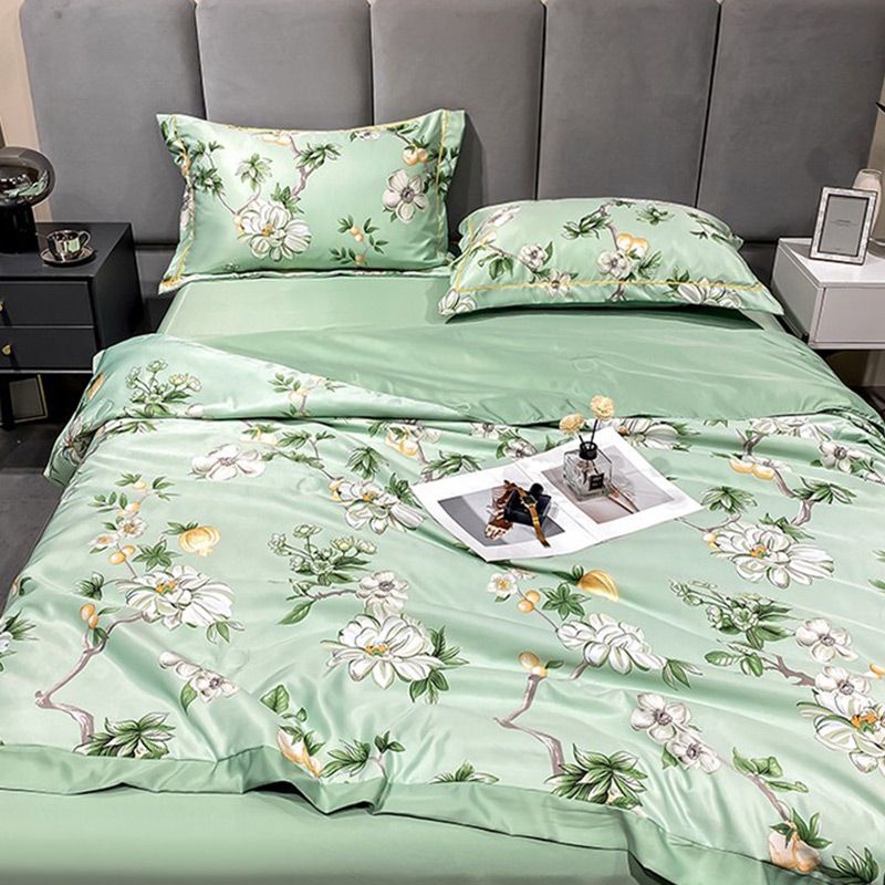 🔥Buy one get one free🔥Sheet Set of 4, Cool Fitted Sheet and Pillowcase Set, 100% Bamboo Sheet Set of 4