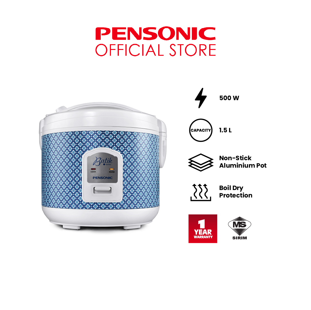 Pensonic Batik Series Rice Cooker (1.5L) | PSR-1505B