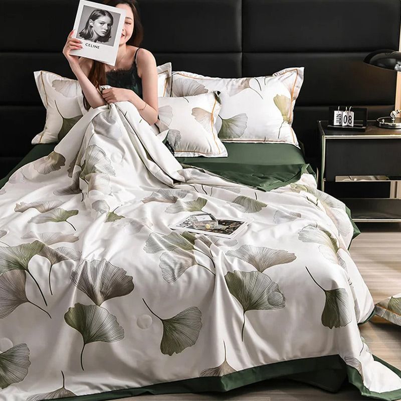 🔥Buy one get one free🔥Sheet Set of 4, Cool Fitted Sheet and Pillowcase Set, 100% Bamboo Sheet Set of 4