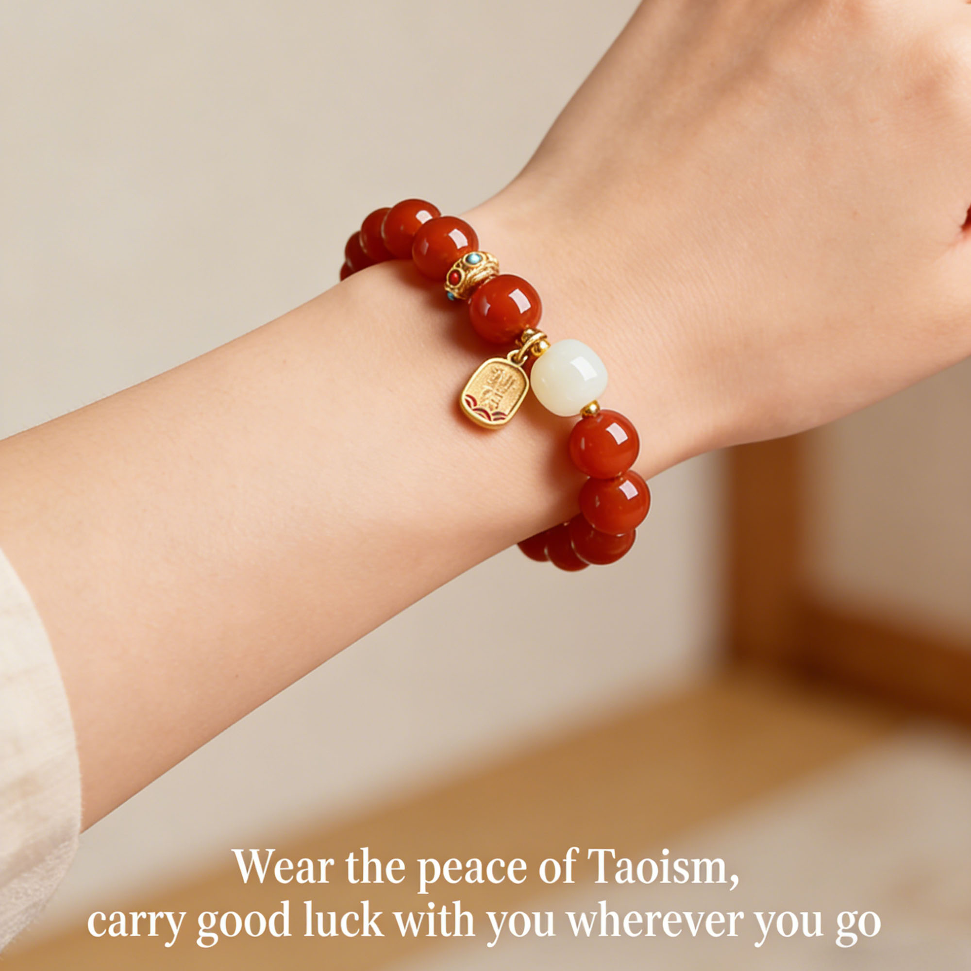 Custom Red Agate Energy Bracelet – Handcrafted Spiritual Protection & Intention