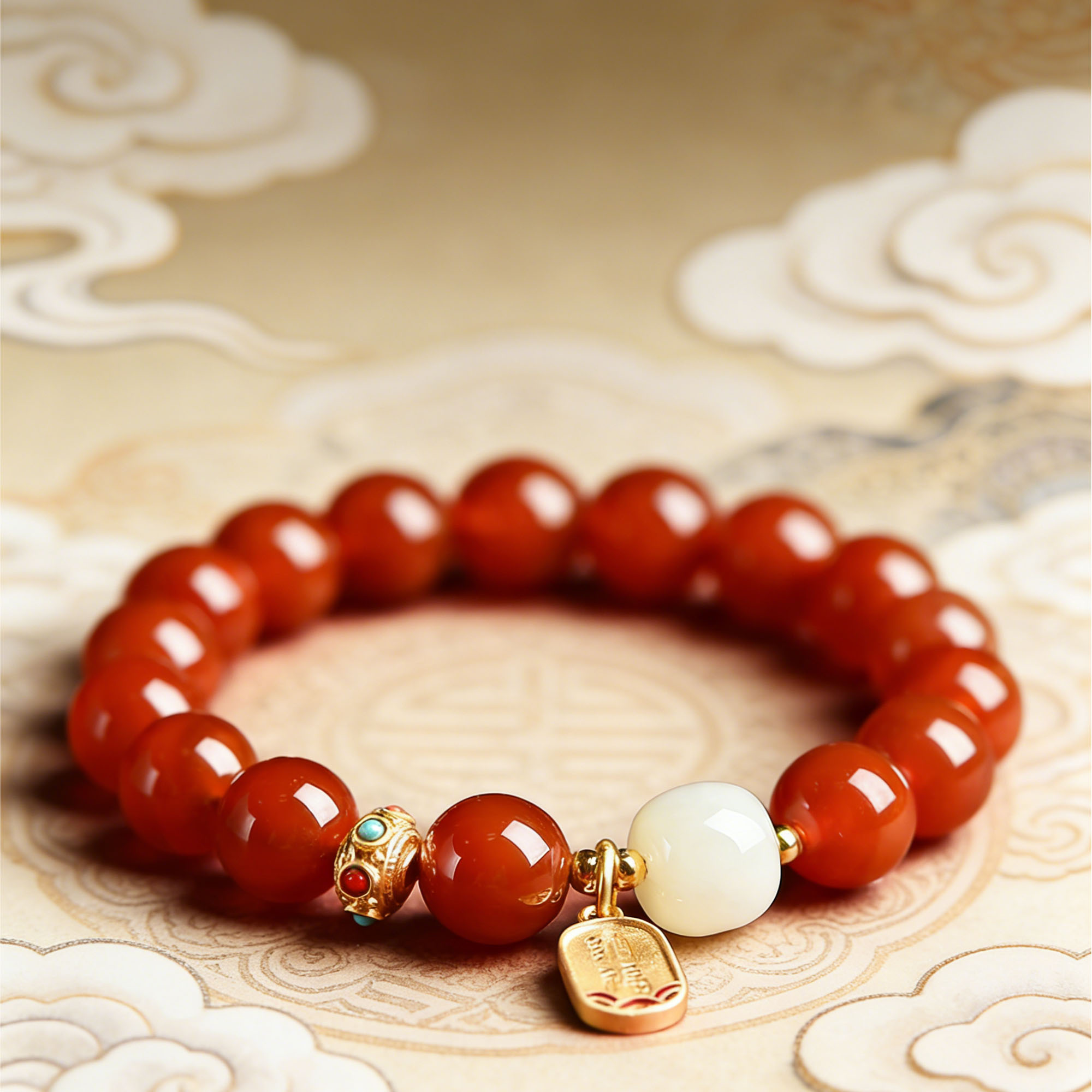 Custom Red Agate Energy Bracelet – Handcrafted Spiritual Protection & Intention