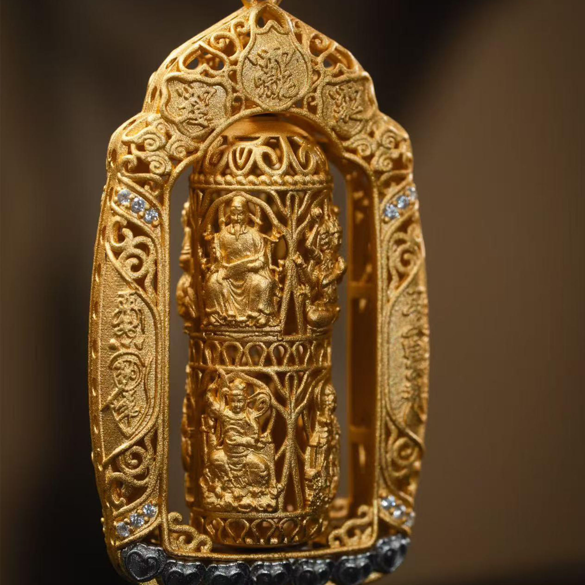 Handcrafted Rotating Taoist Fortune Pendant