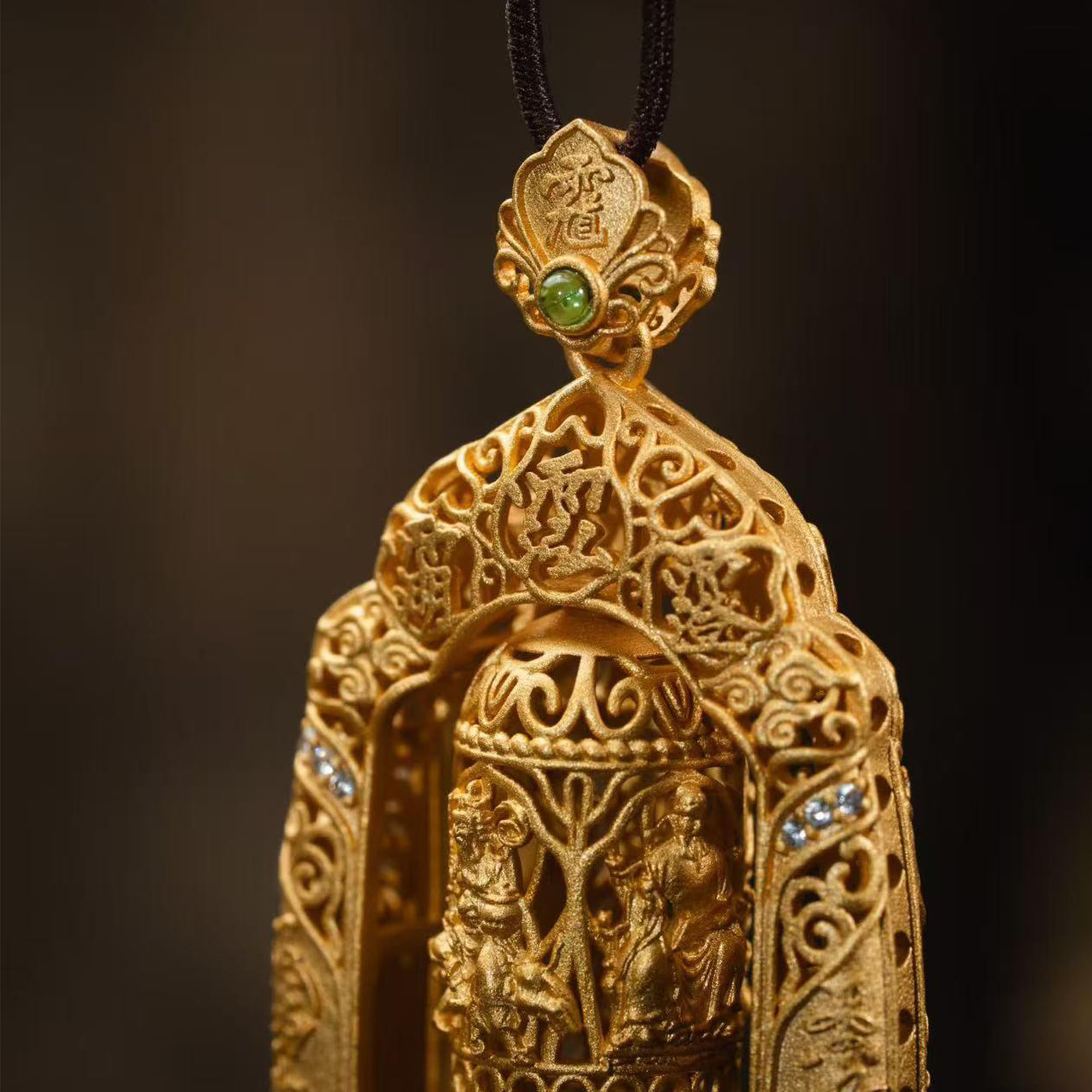 Handcrafted Rotating Taoist Fortune Pendant