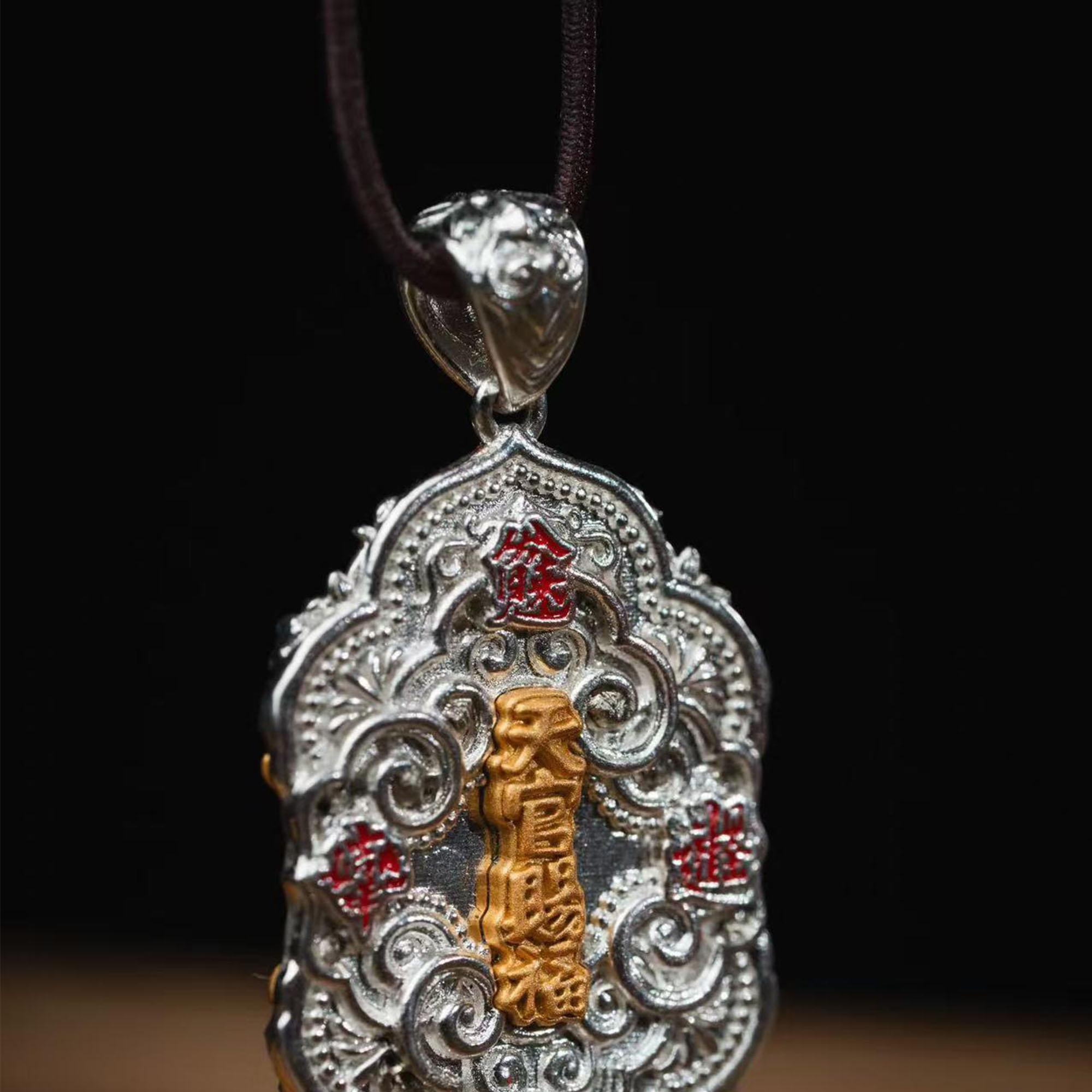 Eastern Taoist Wealth Talisman Necklace – Handcrafted Symbol of Fortune