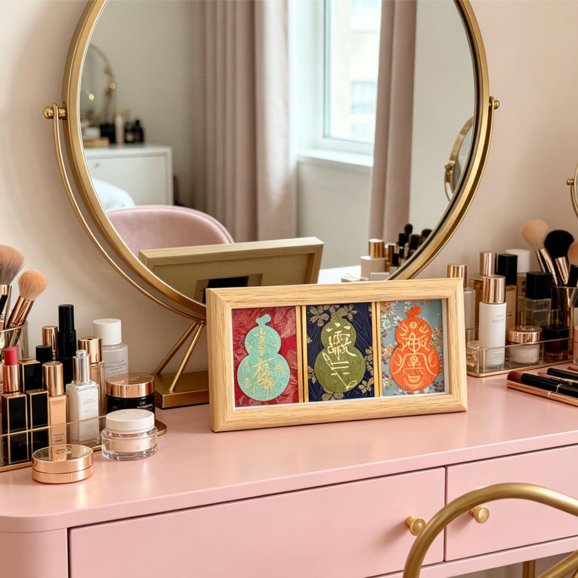 Hand-Painted Chinese Art Frame | Custom Oriental Wall Decor