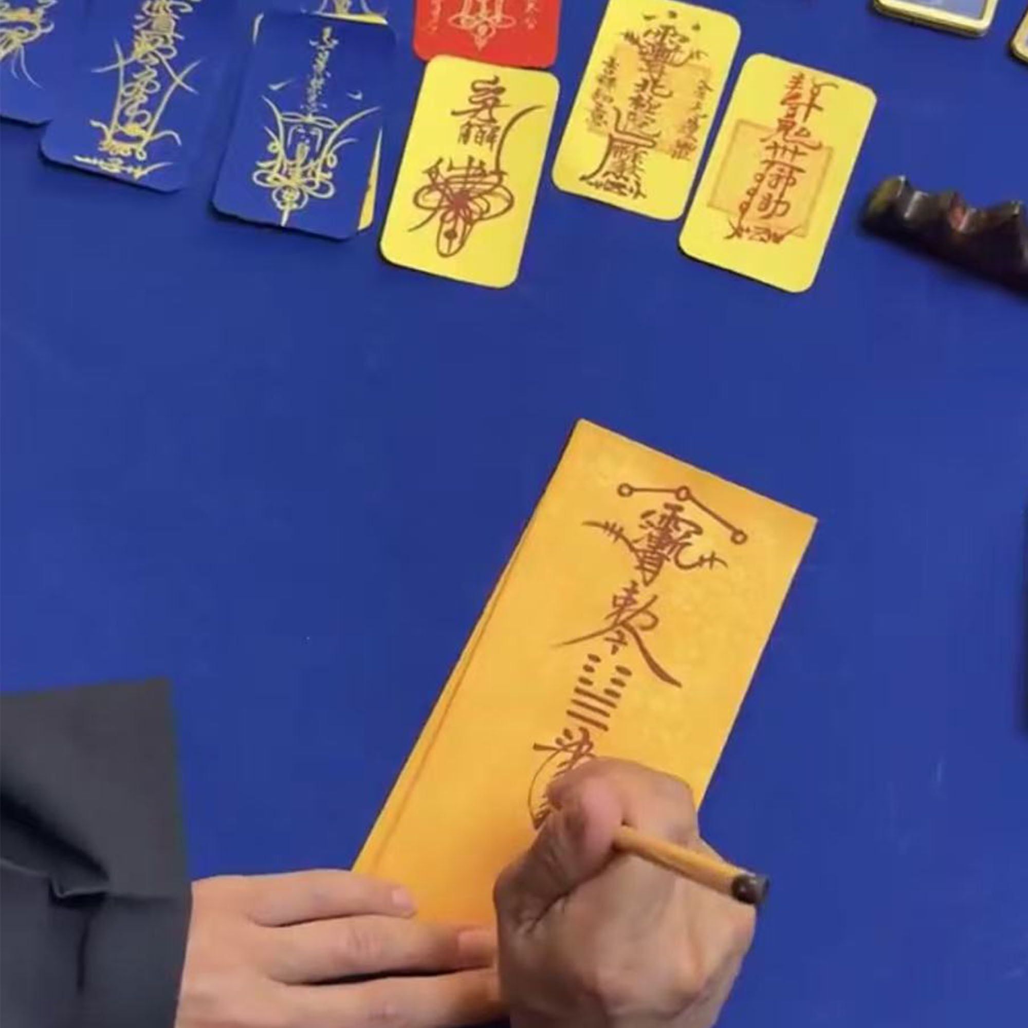 Custom Hand-Painted “Good Connections” Amulet Paper | Insert in Phone Case