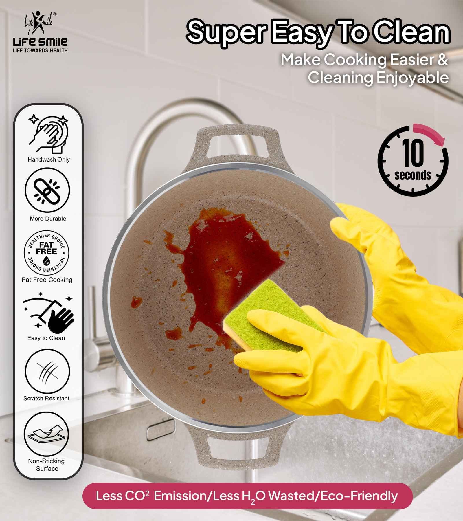 🔥（Buy 1 Get1）Cookware Set 29 Pieces Non Stick Multi Layer Granite Coating!（Free shipping, last 12 sets left）‼️