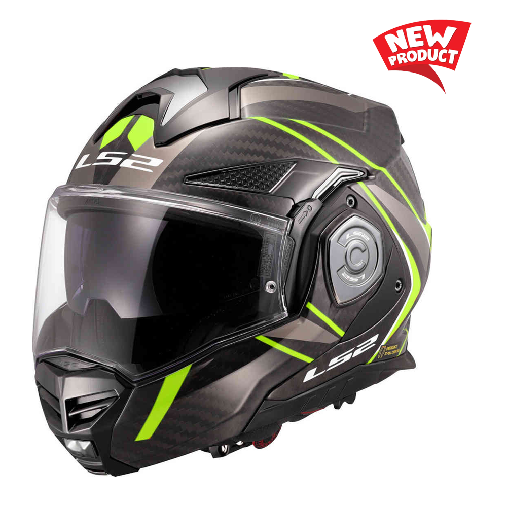 🏍️ LS2 FF901 ADVANT X+ Carbon Fiber Motorcycle Helmet | ⚖️ Ultra-light full face/flip cover dual-purpose | 🛡️ ECE 22.06 P/J dual certification | 💥 Limited time 50% off + free SENA S50 Bluetooth headset!