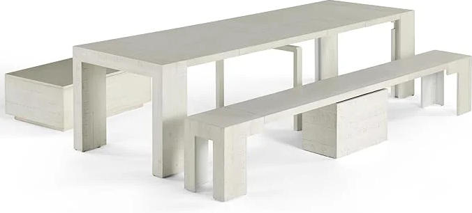 🔥Last Day Amazon Clearance! ✨Super versatile extendable 6-in-1 Dining Table