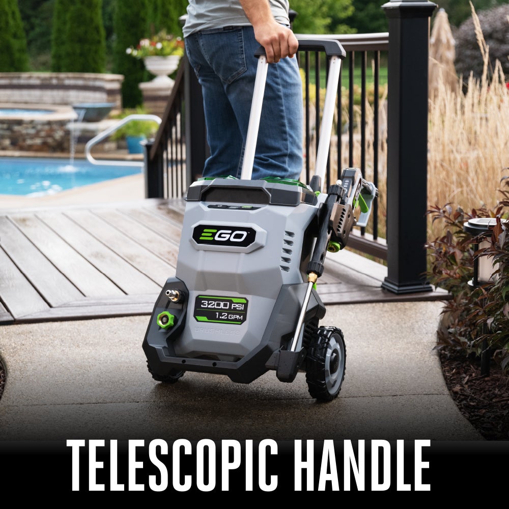 🎉【Mid-year sale - 90% off】EGO POWER+ Electric Pressure Washer, 3200 PSI Power Washer, Includes (2) 56V 6.0Ah Batteries and Charger