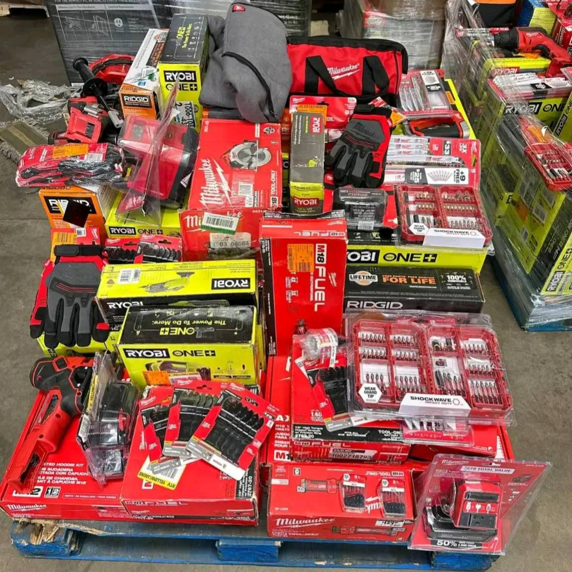 🧰Last day to reduce price!⏳  MIXED TOOLS PALLET – LOT ID: 251035 – Untested Customer Return