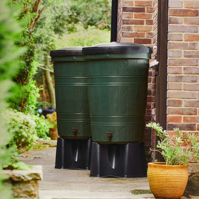 🔥【Buy 1 Get 1 Free】Cloudburst 200 Litre Water Butt Double Kit