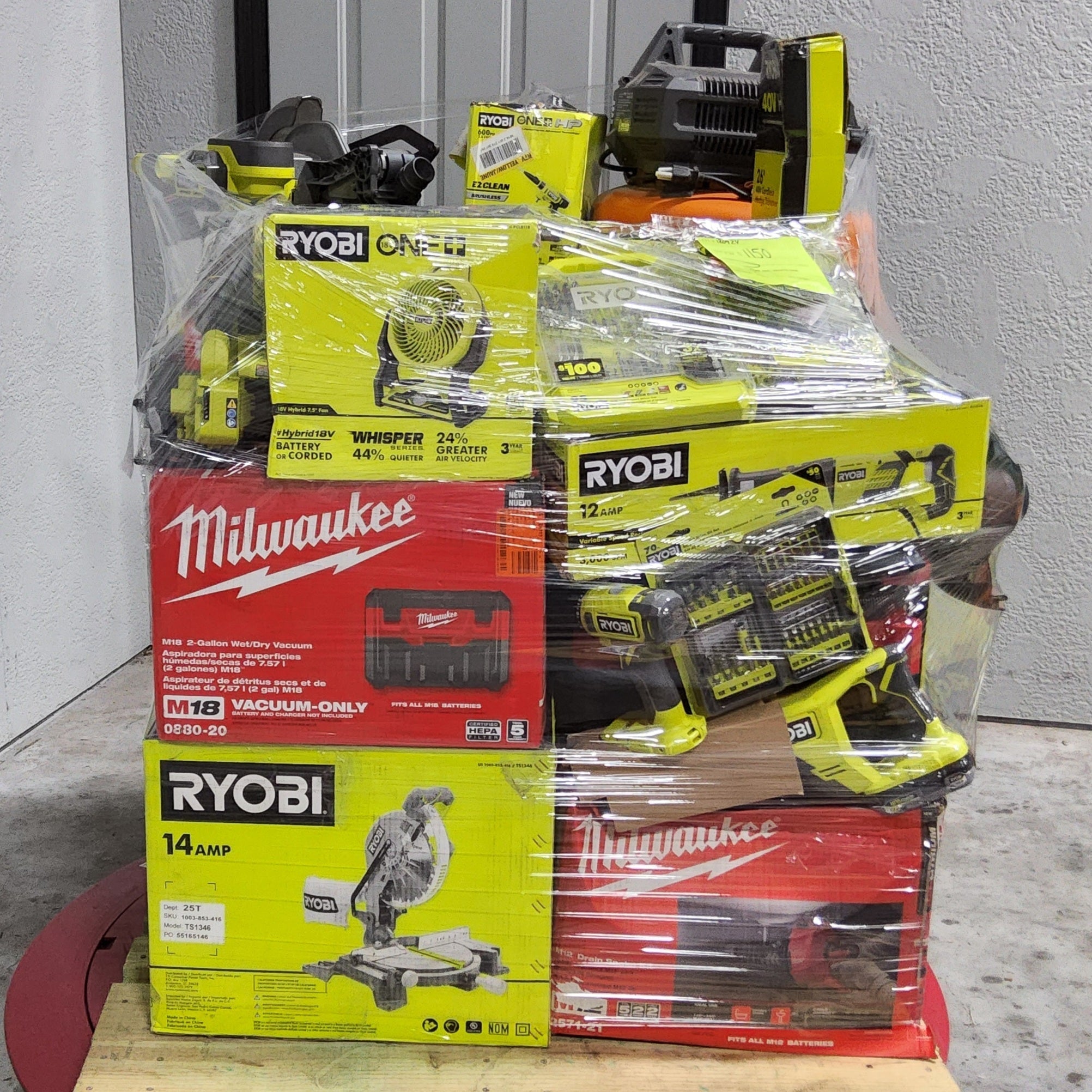 🧰Last day to reduce price!⏳  MIXED TOOLS PALLET – LOT ID: 251035 – Untested Customer Return