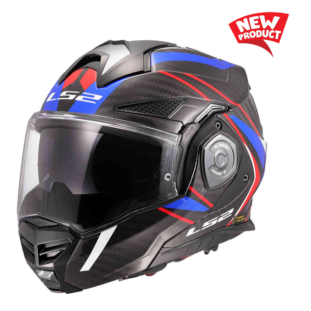 🏍️ LS2 FF901 ADVANT X+ Carbon Fiber Motorcycle Helmet | ⚖️ Ultra-light full face/flip cover dual-purpose | 🛡️ ECE 22.06 P/J dual certification | 💥 Limited time 50% off + free SENA S50 Bluetooth headset!