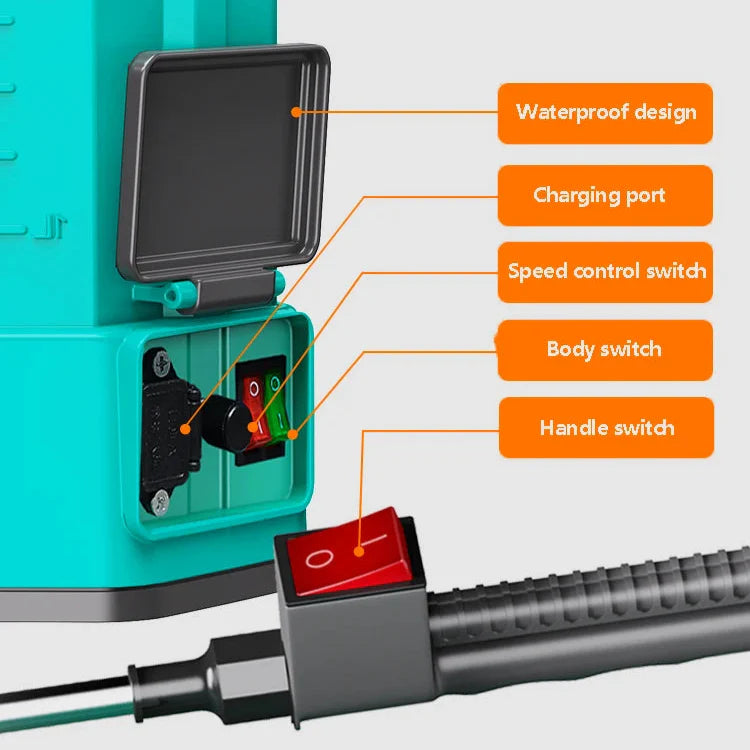 Cordless High-Pressure Electric Backpack Agricultural Sprayer