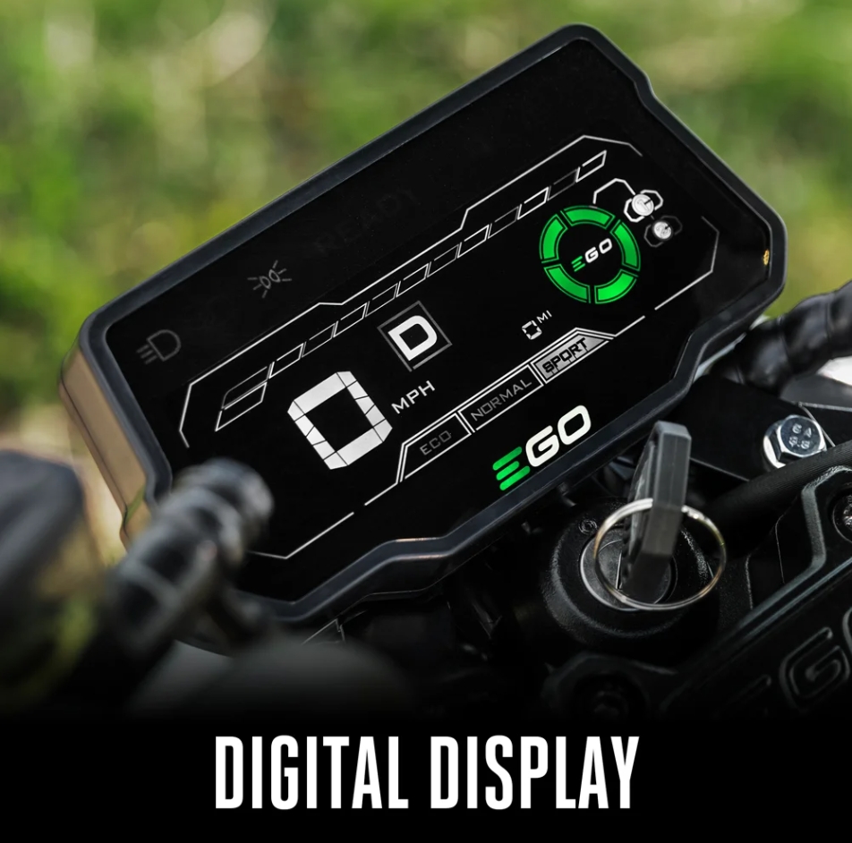 🎉【Mid-year sale - 90% off】EGO POWER+ Battery Powered Electric Mini Bike, 28 MPH, Includes (2) 56V 7.5Ah Batteries and Charger - MB1005-2