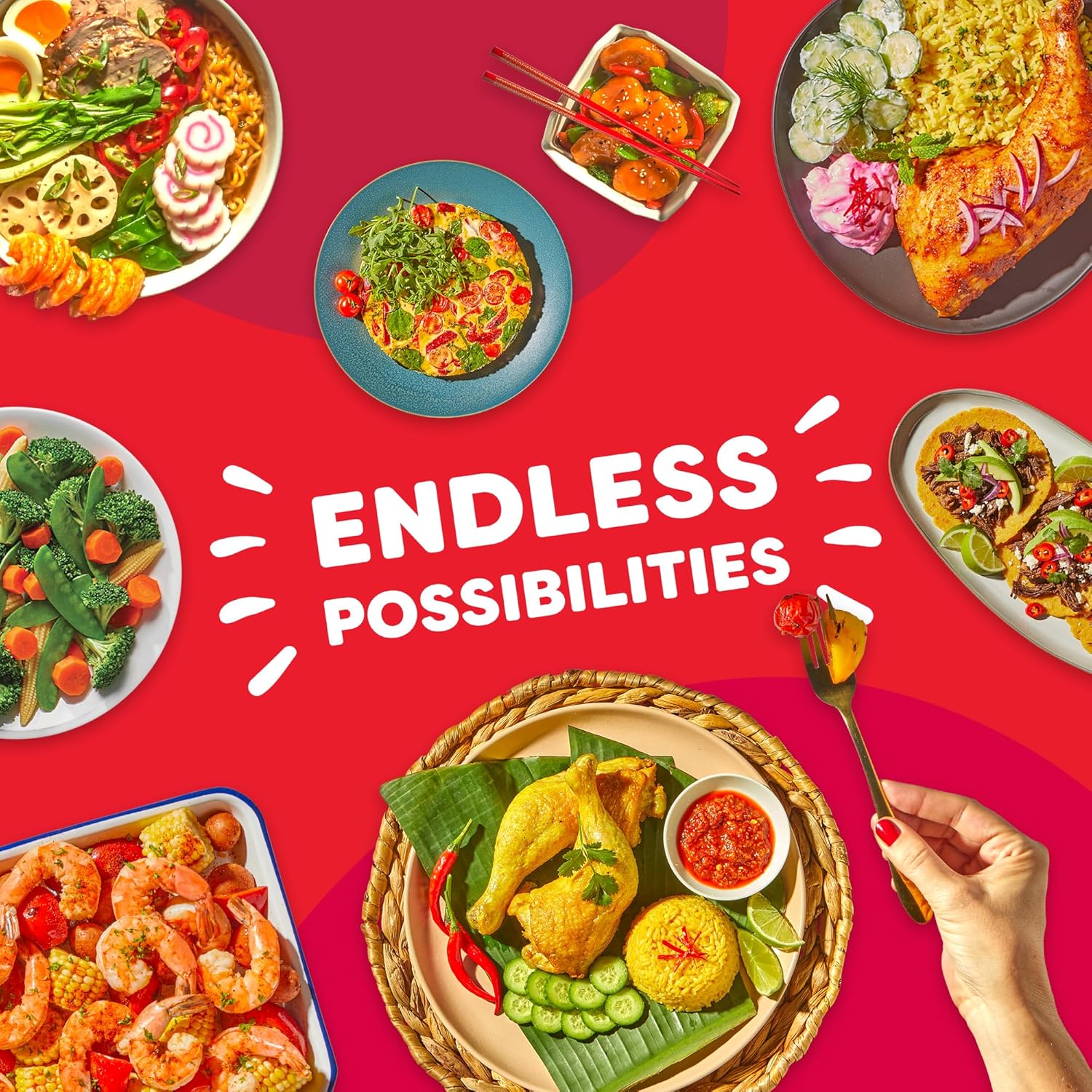 🔥Official Store🔥【Order today and get a free knife set!】Instant Pot Duo 7-in-1 Electric Pressure Cooker, Slow Cooker, Rice Cooker, Steamer, Sauté, Yogurt Maker, Warmer & Sterilizer, Includes App With Over 800 Recipes, Stainless Steel