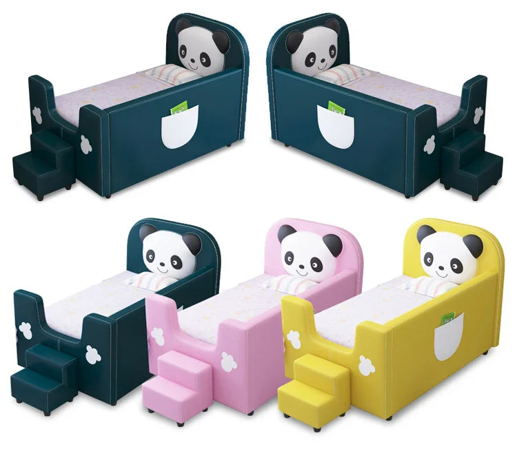 Cute Panda Easy Access Bedside Toddler Bed