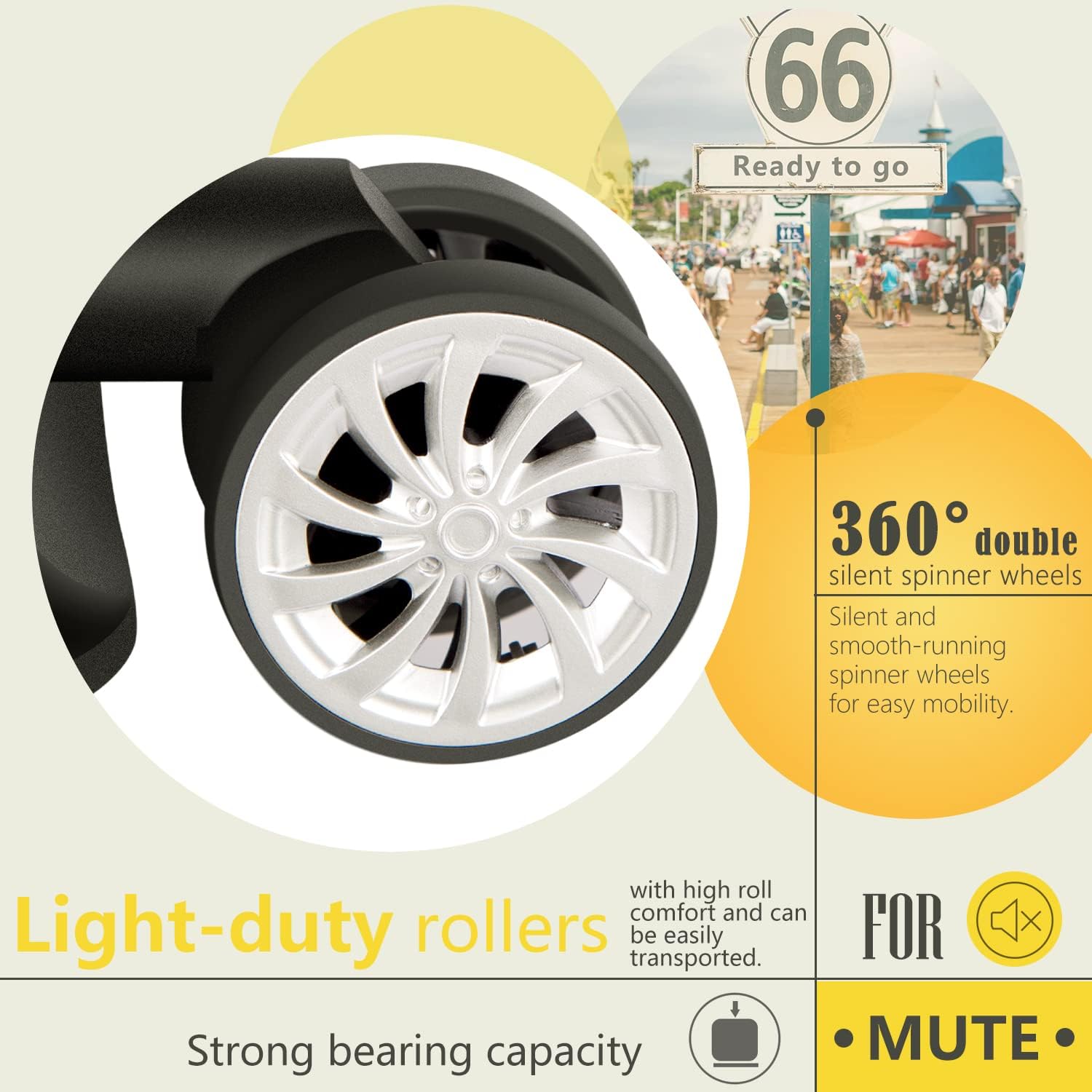 Coolife Luggage Expandable 5 Piece Sets PC+ABS Spinner Suitcase 20 inch 24 inch 28 inch (orange new)