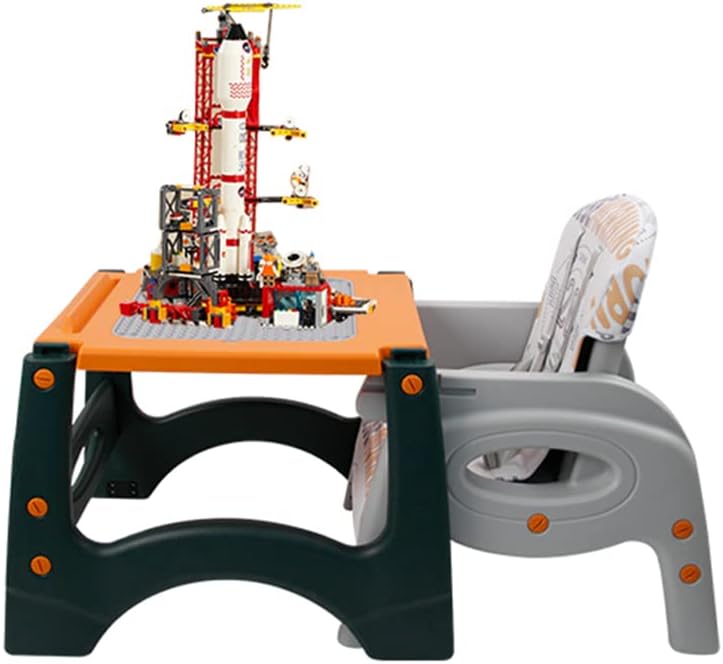 Ma & Pa® High Chair, Baby Chair For Feeding 4 In 1 Convertible You Can Use In Multiple Ways Footrest/Wheels Easily Moveable Baby Toddler Booster Seat with Tray Chair For Eating, Study, Lunch and More