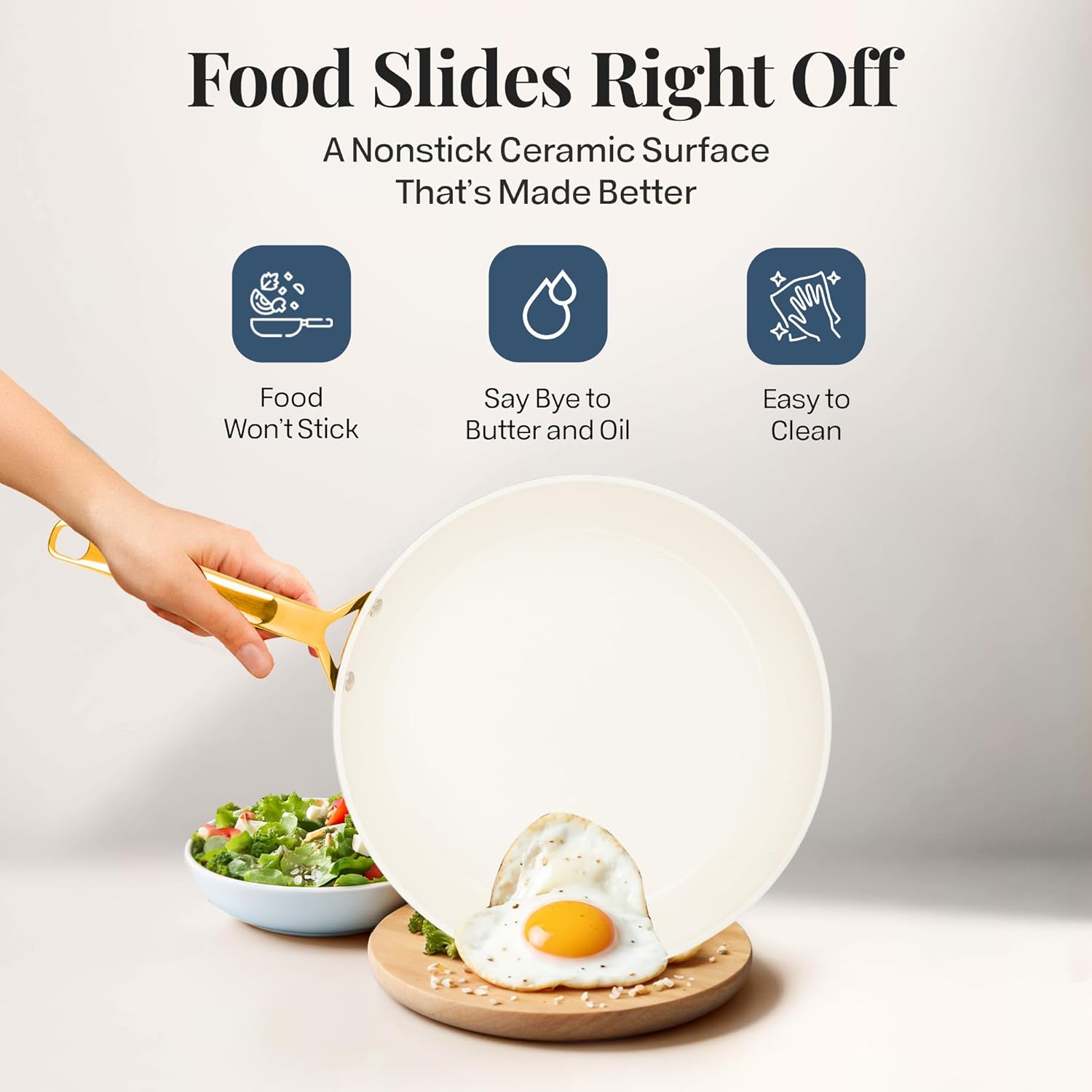 GOTHAM STEEL Hammered 20 Pc Ceramic Cookware Set Nonstick, Induction Pots and Pans Set Non Stick for Kitchen, Deep Pots and Pans for Cooking, Non Toxic Cookware Sets, Oven & Dishwasher Safe