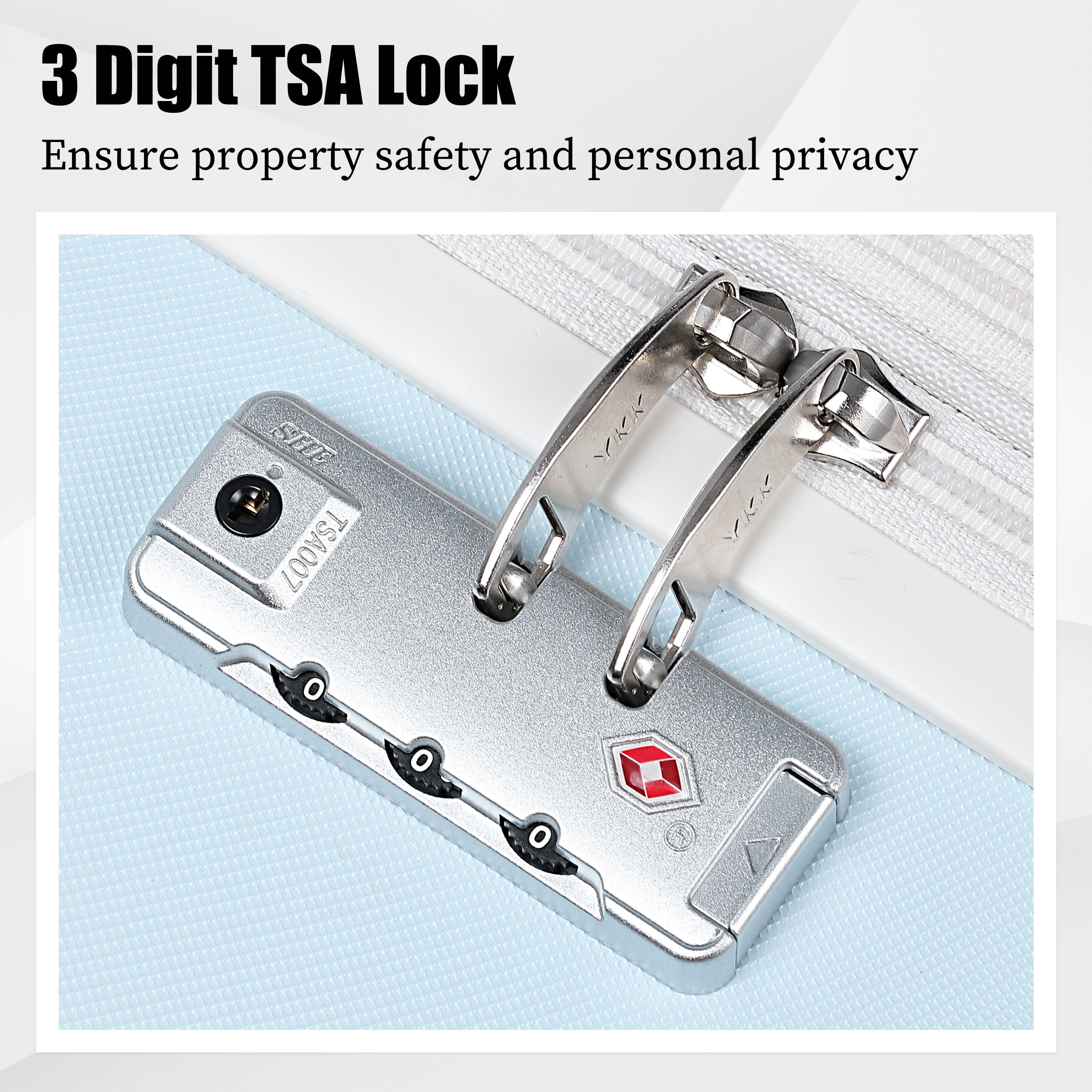 Joyway - 5-Piece Luggage Sets ABS Hardside Spinner Luggage -(Expandable Suitcase20