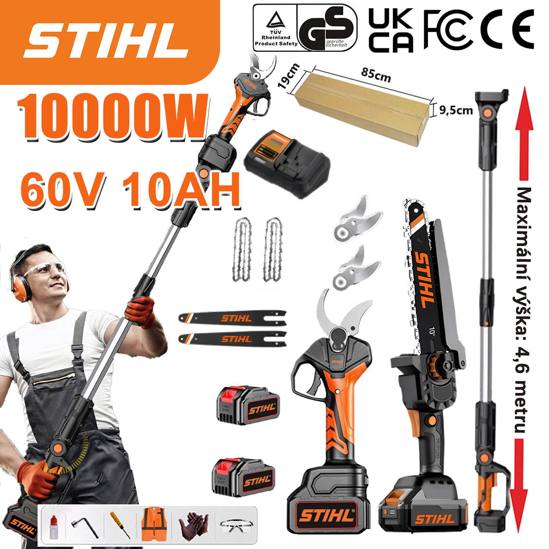 STIHL brushless lithium-ion chainsaw and electric pruner set