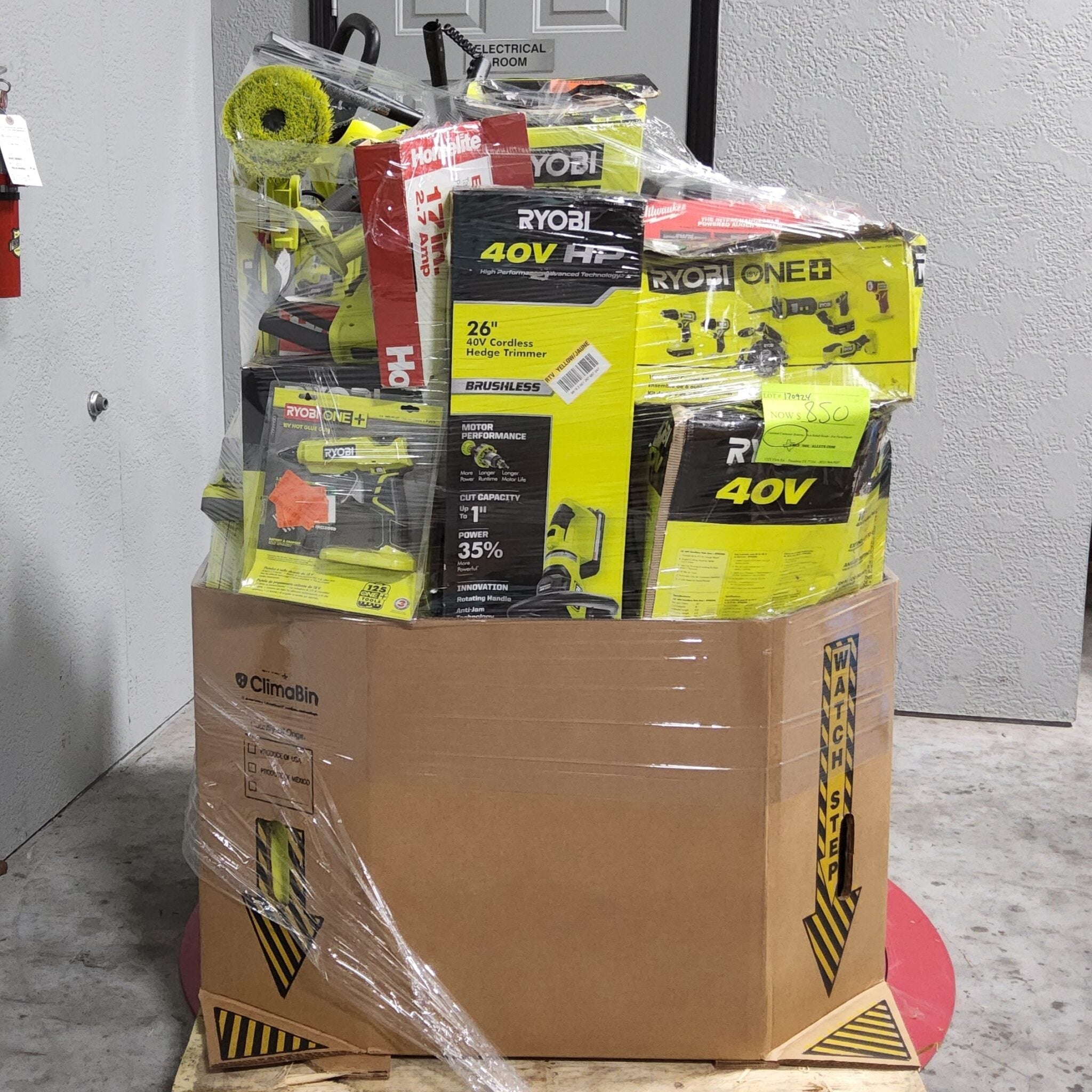 🧰Last day to reduce price!⏳  MIXED TOOLS PALLET – LOT ID: 251035 – Untested Customer Return