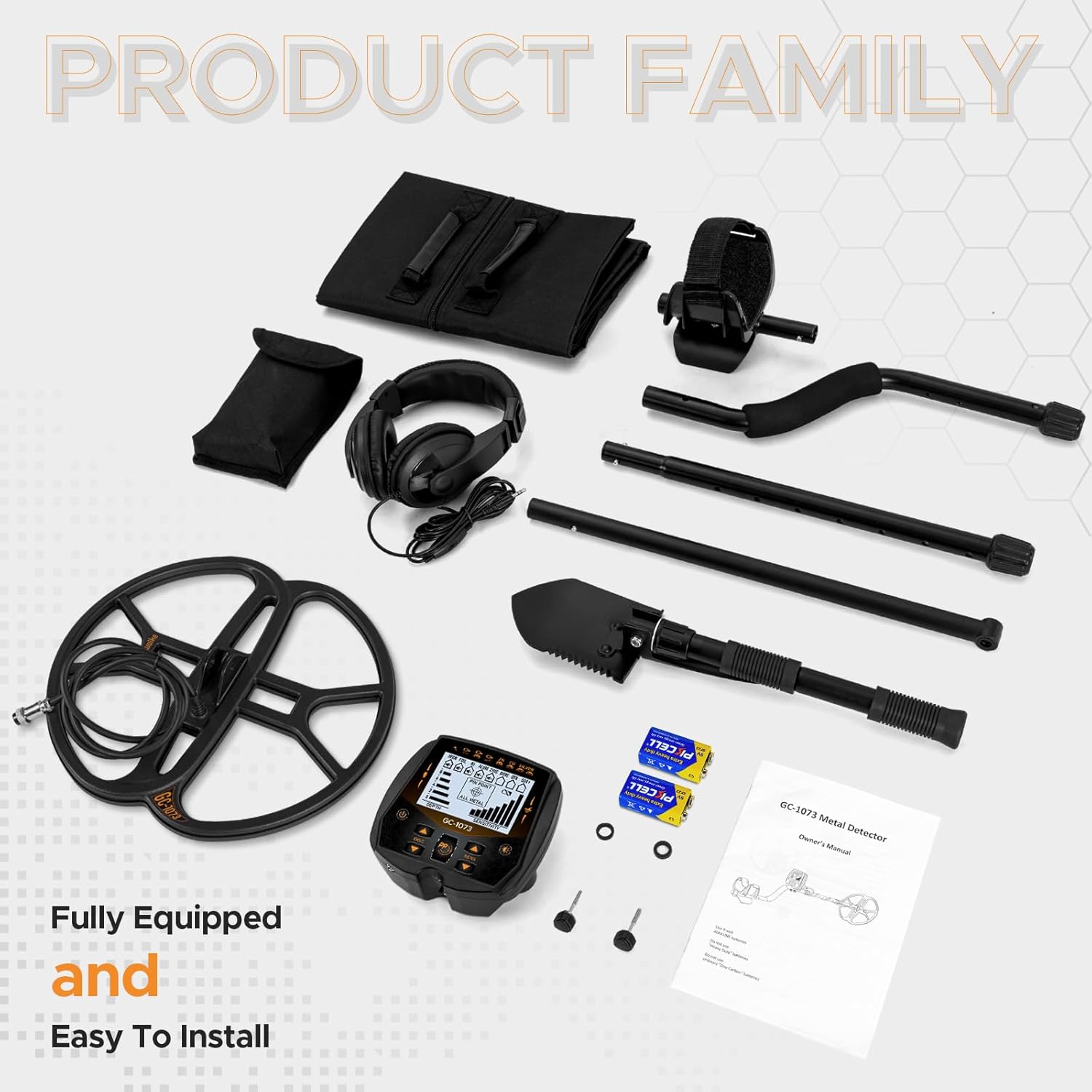 13 Metal Detector for Adults Professional, Double-D Waterproof Search Coil Gold Finder with Pinpoint, High Sensitivity DISC Mode, LCD Backlight Display Gold Detector