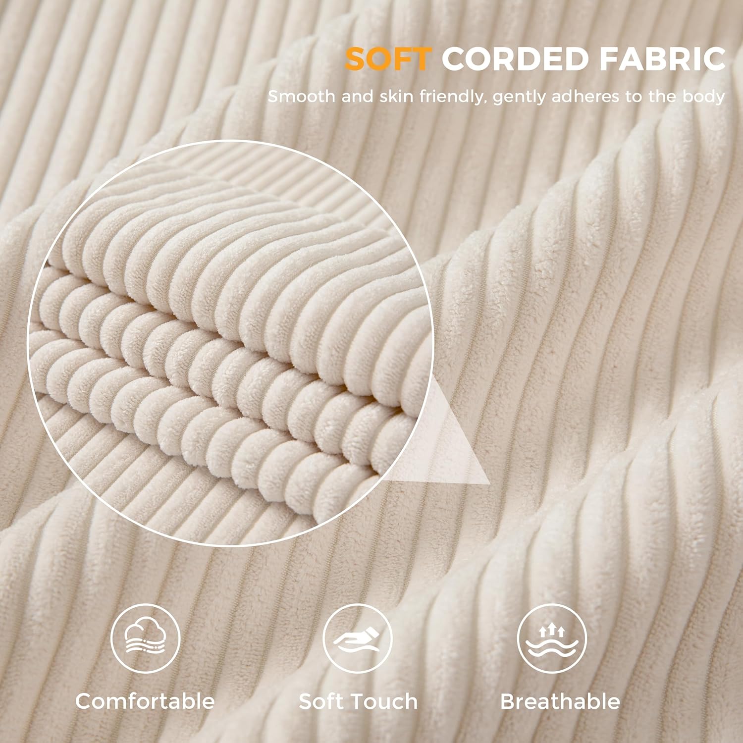 ✨【Buy 1 Get 1 Free】🔥MAXYOYO 3 Seater Couch for Living Room, Boneless Couch with Tufted Cushion & Backrest, Upholstered Floor Sofa with Armrests, Sofa in A Box, No Assembly Required（🎉Real and effective, first come first served）