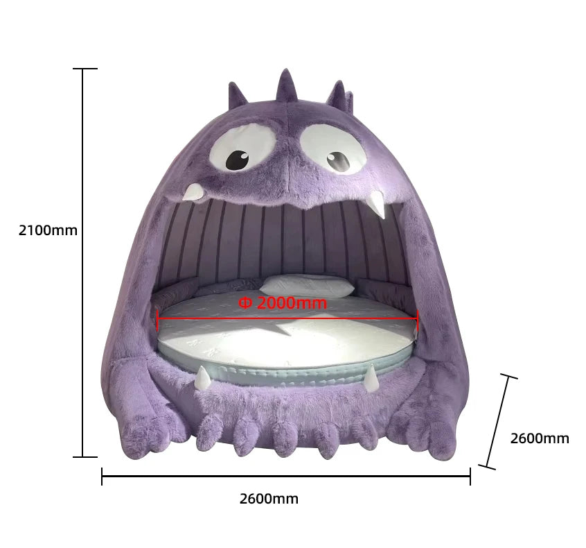 Giant Monster Cozy Plush Oversized Bed
