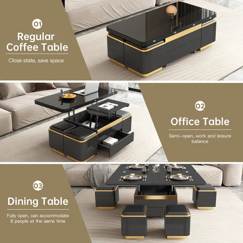 💥【Factory direct sales, buy 1 get 1 free】Multifunctional coffee table
