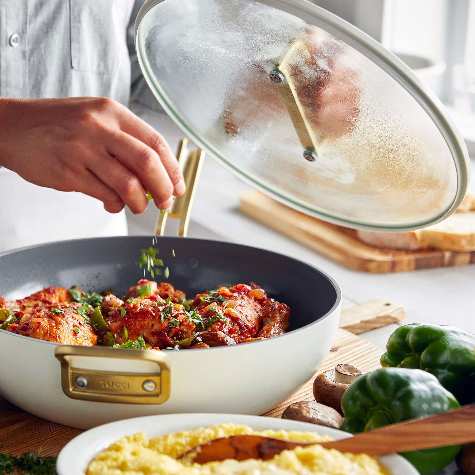 🔥【Last day to reduce price】GreenPan™ Stanley Tucci™ Ceramic Nonstick 15-Piece Cookware Set