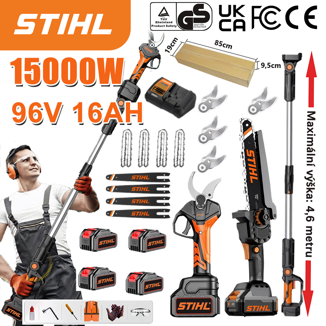 STIHL brushless lithium-ion chainsaw and electric pruner set
