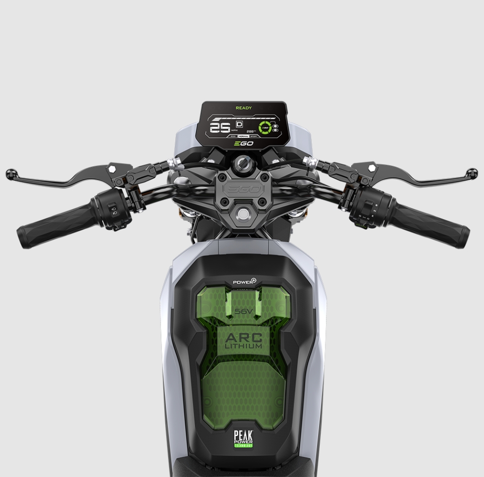 🎉【Mid-year sale - 90% off】EGO POWER+ Battery Powered Electric Mini Bike, 28 MPH, Includes (2) 56V 7.5Ah Batteries and Charger - MB1005-2