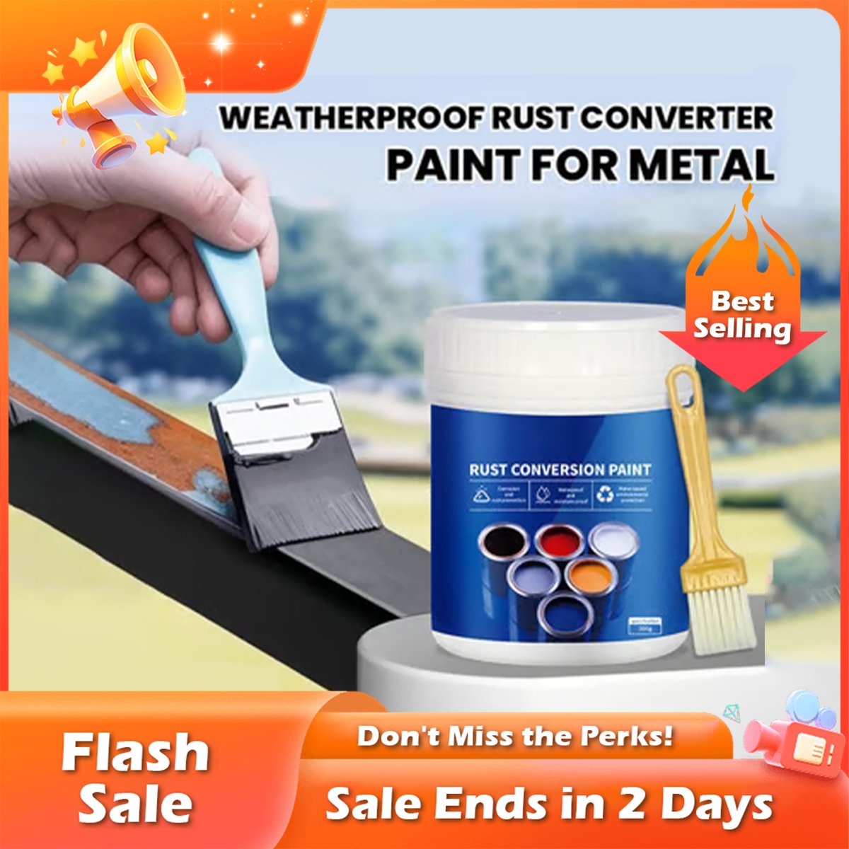 48% OFF 🏆Flash Sale⚡ 50K+ SOLD! Almost Gone-💥🎁🔥2025 New Arrival 🔥Waterproof Rust Remover😮Solve fading, leaking, peeling and rusting