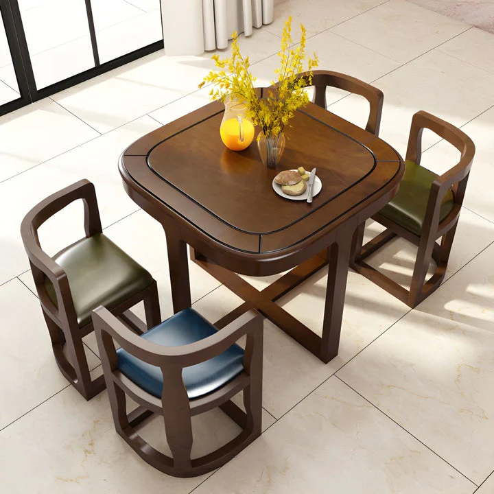 ⏰Solid Wood Nesting Modern Space-Saving Dining Table & Chair Set