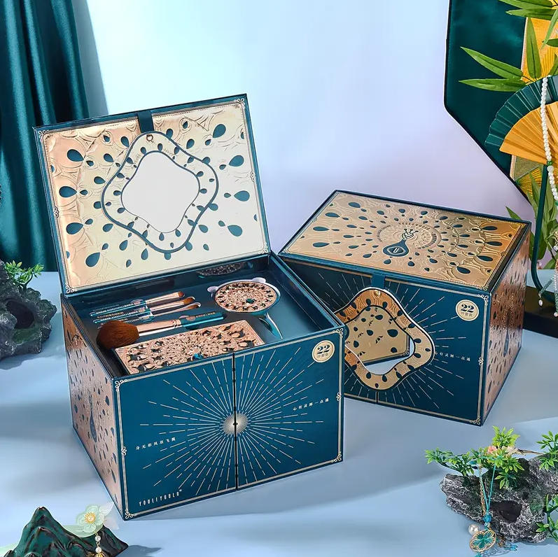 🔥【Buy 1 Get 1 Free】22pcs Makeup Skincare Set Gift Box, Facial Lip Eye Makeup, Face Hand Light Beige Perfume‼️