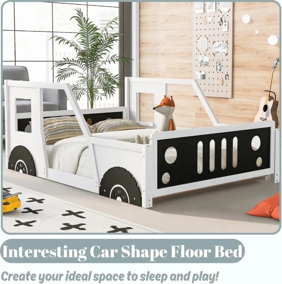 Adventure Racer Full-Size Wooden Car Bed