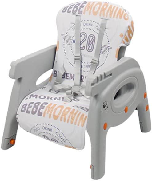 Ma & Pa® High Chair, Baby Chair For Feeding 4 In 1 Convertible You Can Use In Multiple Ways Footrest/Wheels Easily Moveable Baby Toddler Booster Seat with Tray Chair For Eating, Study, Lunch and More