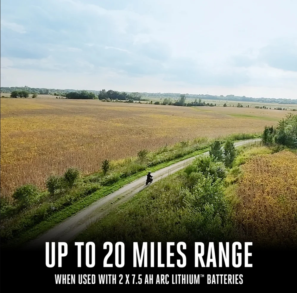 🎉【Mid-year sale - 90% off】EGO POWER+ Battery Powered Electric Mini Bike, 28 MPH, Includes (2) 56V 7.5Ah Batteries and Charger - MB1005-2