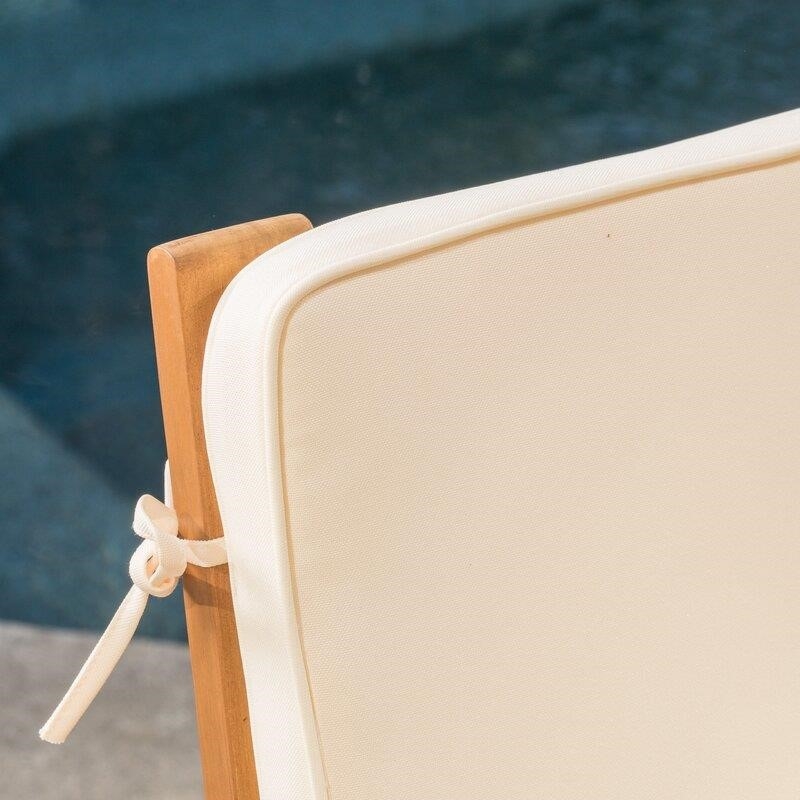 Solid Wood 8 - Person Seating Group with Cushions