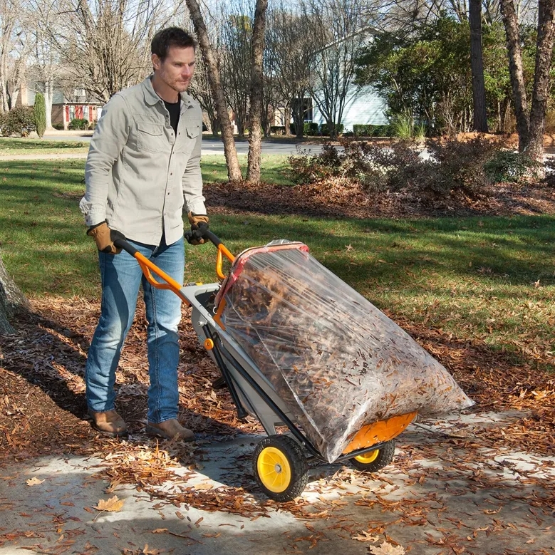 🔥Last Day Offer🔥Aerocart 8-in-1 Yard Cart / Wheelbarrow / Dolly！Pulling soil and wood, super practical!