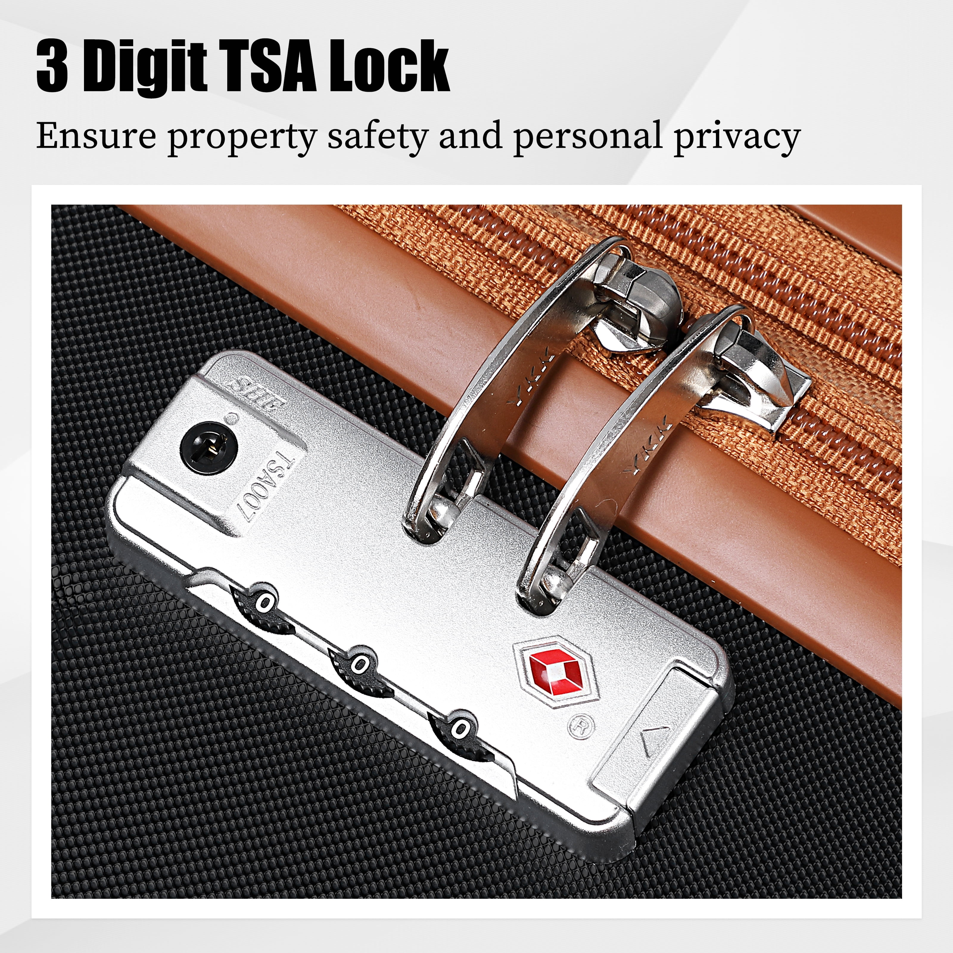 Joyway - 5-Piece Luggage Sets ABS Hardside Spinner Luggage -(Expandable Suitcase20