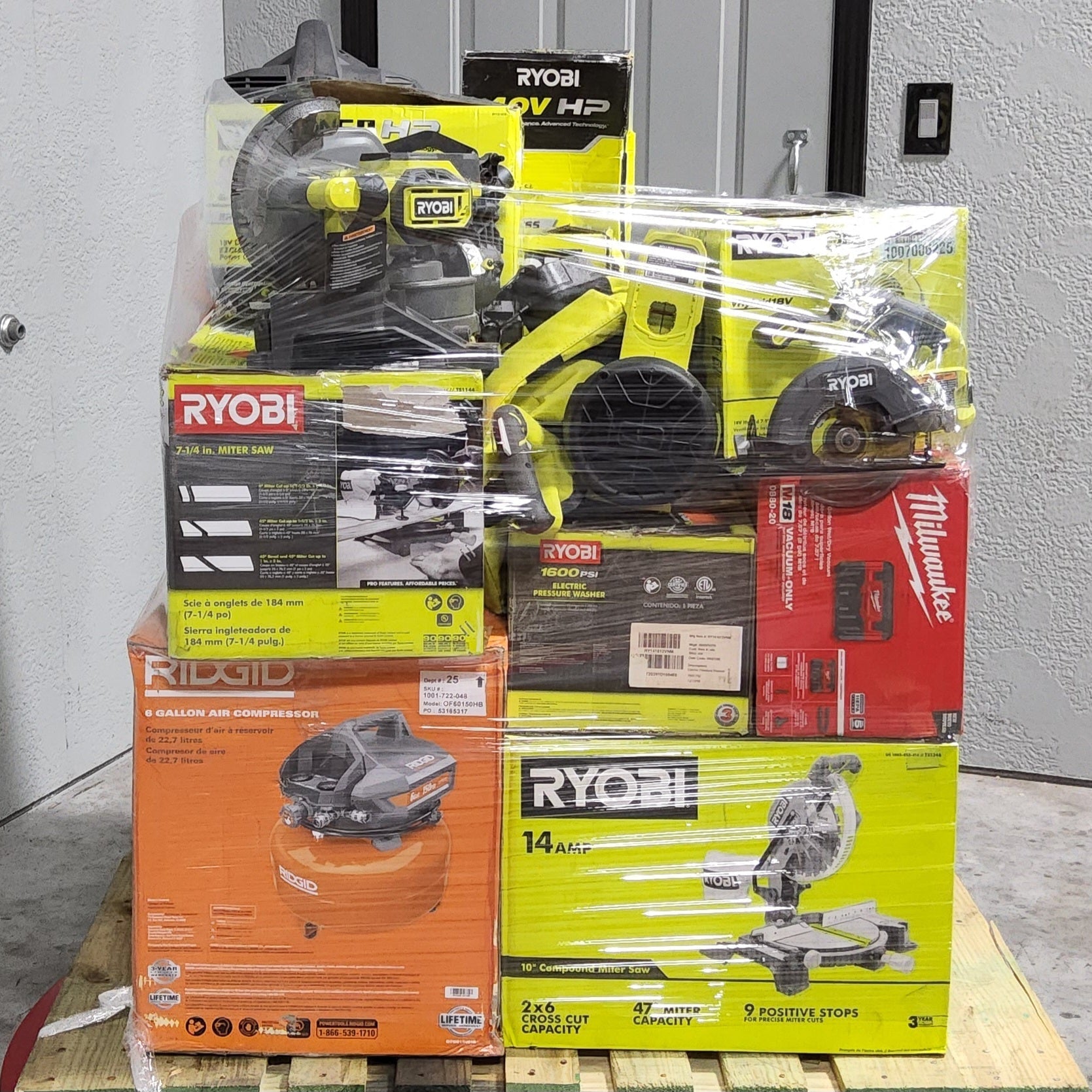 🧰Last day to reduce price!⏳  MIXED TOOLS PALLET – LOT ID: 251035 – Untested Customer Return