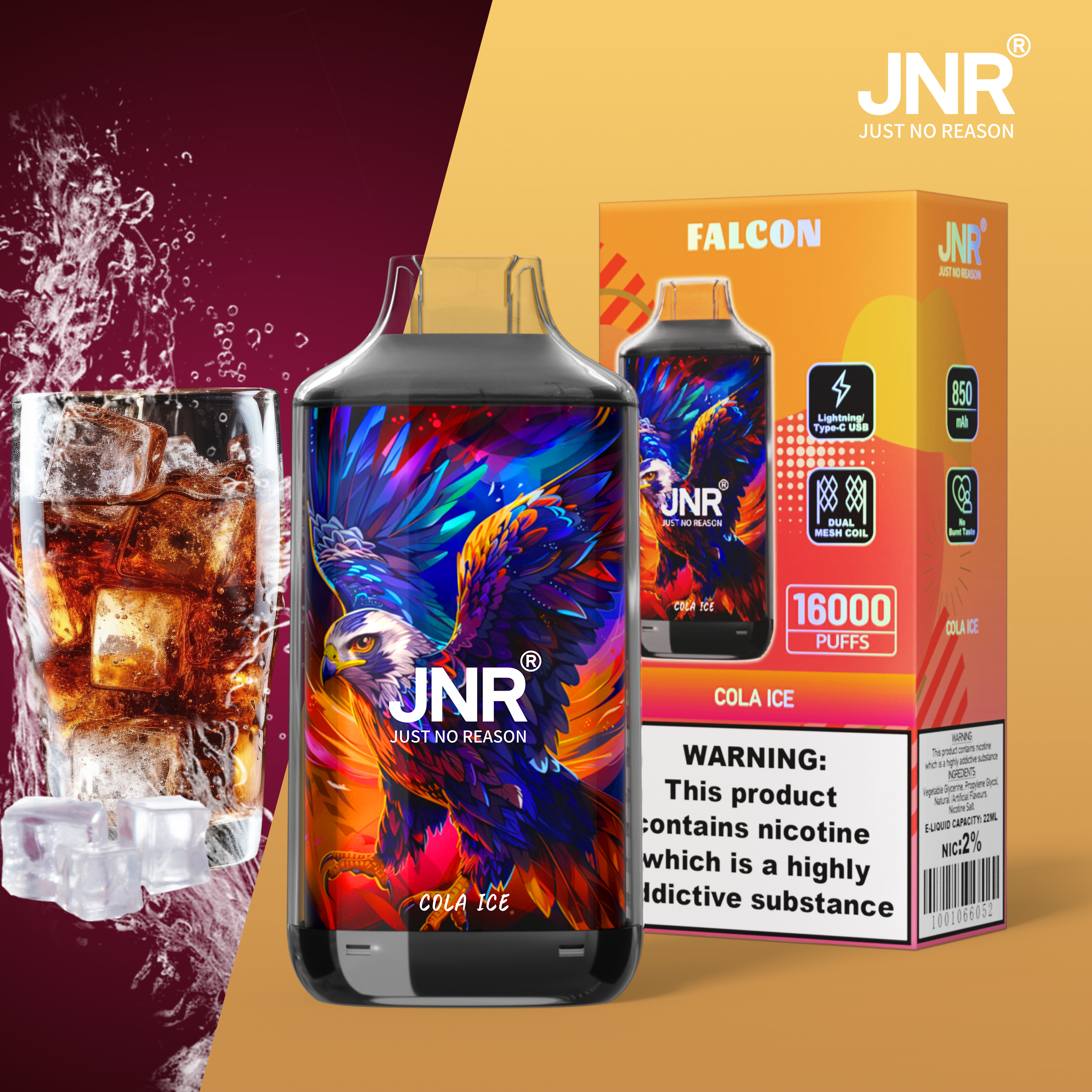 JNR FALON 16000 16K Puffs Original Edition Disposable Vape