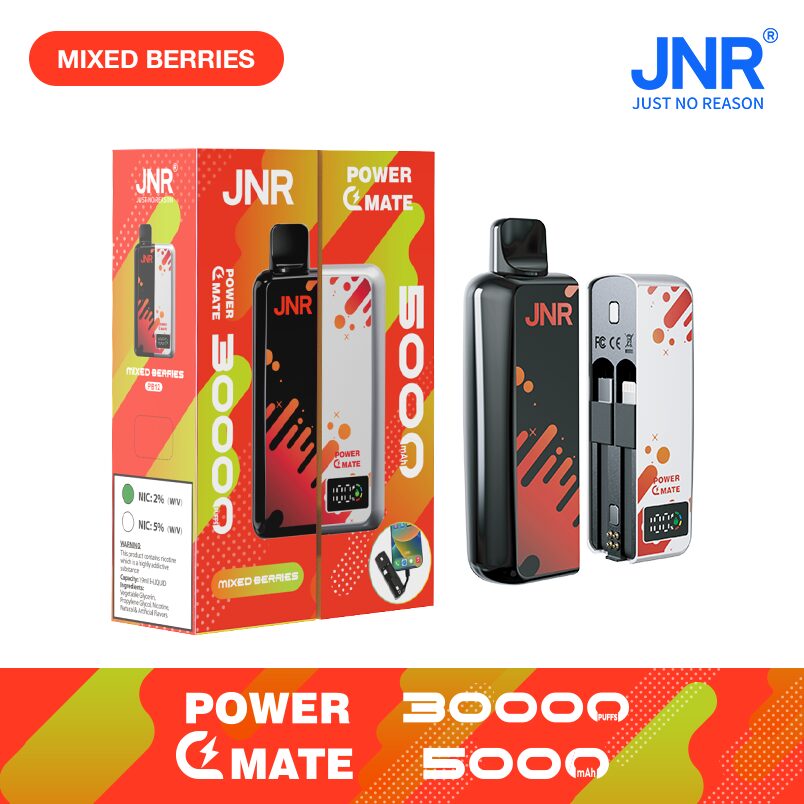 JNR Power Mate 30000 Puffs Smart Screen 5000mAh Power Bank Disposable Vape