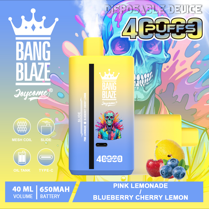 Bang Blaze 40000 40K Puffs 2% 3% 5% Nicotine Double Taste Disposable Vape