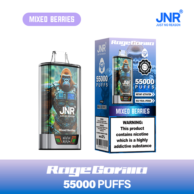 JNR Rage Gorilla 55K 55000 Puffs Smart Display Original Disposable Vape